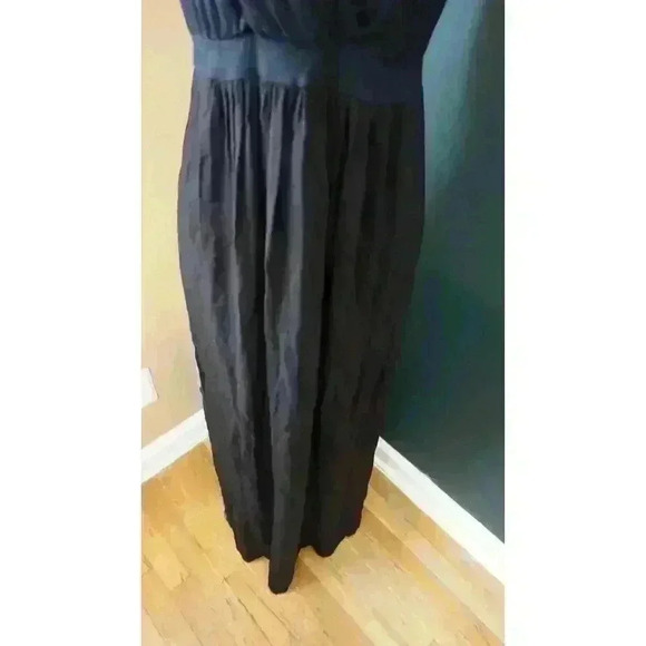 Liz Lange Maternity Women's Sleeveless Maxi Two Tone Ombre V-Neck Dress, Size L - Picture 5 of 15